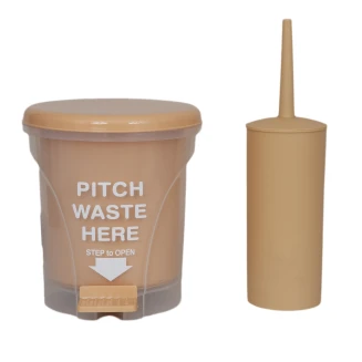 Σετ Κάδος Απορριμμάτων Pitch 5L PP Μπέζ με Πιγκάλ Mrshome