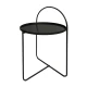 Side Table Μεταλλικό Φ40x65cm Black MRShome