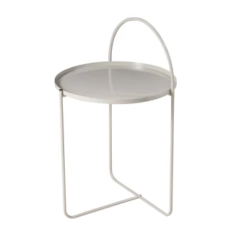 Side Table Μεταλλικό Φ40x65cm Sand MRShome