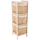 Συρταριέρα MDF με 3 Συρτάρια 25x25x77cm Μπεζ MRShome