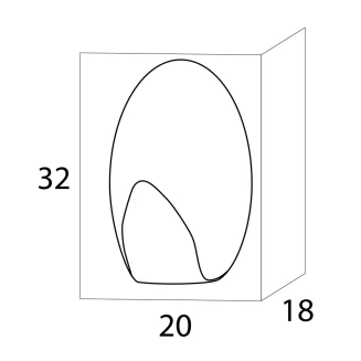Σετ των 2 Άγκιστρο Tiger Baseline Medium Brushed Stainless Steel 1111530942