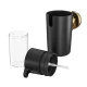 Tiger Cooper Δοχείο Κρεμοσάπουνου Επιτοίχιο 175 ml Black / Polished gold 800564