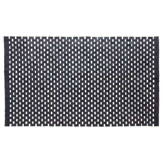 Πατάκι Μπάνιου 52x90 Sealskin Woodblock Teak Black