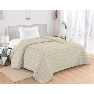 Κουβερλί King Size 240x260 Καπιτονέ Adam Home Antel Cream