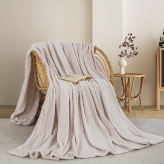 Κουβέρτα Fleece Μονή 180x240 Adam Home 550 Cream 15