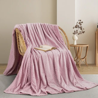 Κουβέρτα Fleece Μονή 180x240 Adam Home 550 Pink 64