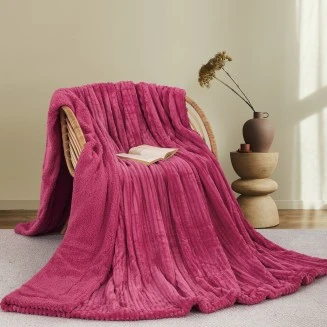 Κουβέρτα Fleece-Sherpa Υπέρδιπλη 220x240 Adam Home 400 Fucshia (21)