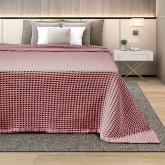Κουβέρτα Πικέ King Size 240x260 Adam Home Opal Rose