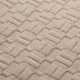 ΚΟΥΒΕΡΤΑ ΖΑΚΑΡ ΥΠΕΡΔΙΠΛΗ  MATLASSE ROMVIA 230X270 BEIGE (360 gsm)