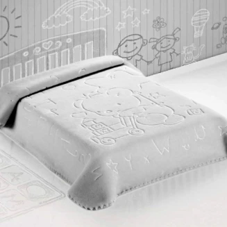 Κουβέρτα Ισπανίας Κούνιας 110x140 Belpla Ster 521 Grey