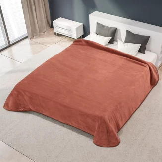 Κουβέρτα Μονή Ισπανίας 160x220 Belpla Ster Plain Caramello(2)