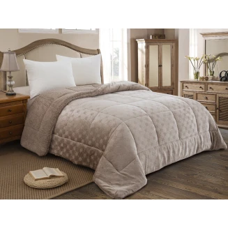 Κουβερτοπάπλωμα Μονό 160x240 Adam Home 825 Taupe