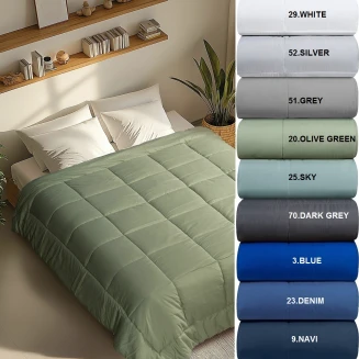 Παπλωμα Υπερδιπλο 220Χ240 Adam Home Astra-70 Dark Grey