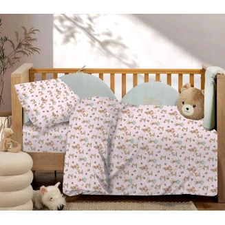 Σεντόνια Σετ Βρεφικά Κούνιας Με Λάστιχο 75x145 Astron Italy Fairy Girl