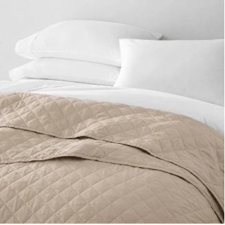 Κουβερλί Μονό 160x240 Ξενοδοχείου 100% Cοtton Astron Italy Beige