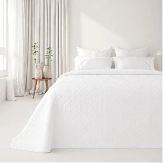 Κουβερλί Μονό 160x220 Ξενοδοχείου Astron Italy White