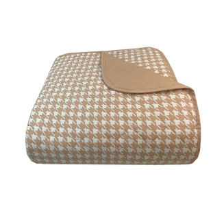 Κουβερλί Υπέρδιπλο 220x240 Astron Italy Pied De Poule Beige