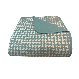 Κουβερλί Υπέρδιπλο 220x240 Astron Italy Pied De Poule Petrol