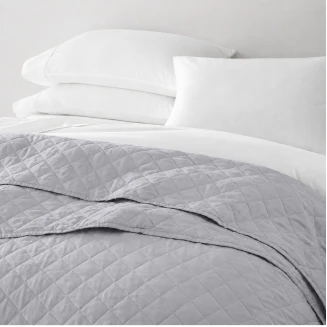 Κουβερλί Υπέρδιπλο 220x240 Ξενοδοχείου 100% Cοtton Astron Italy Grey
