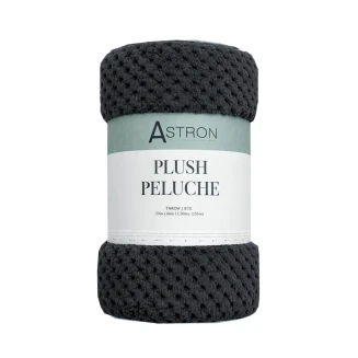 Astron Italy Κουβέρτα Καναπέ / Διακοσμητικό Ριχτάρι (130x160) Dark Grey