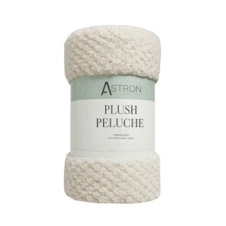 Astron Italy Κουβέρτα Καναπέ / Διακοσμητικό Ριχτάρι (130x160) Ecru