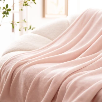 Astron Italy Κουβέρτα Καναπέ / Διακοσμητικό Ριχτάρι (130x160) Light Pink