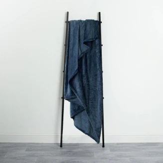 Astron Italy Κουβέρτα Καναπέ / Διακοσμητικό Ριχτάρι (130x160) Navy Blue