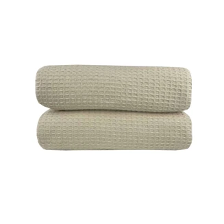 Κουβέρτα Πικέ Υπέρδιπλη Waffle 230χ245 Beige Astron Italy