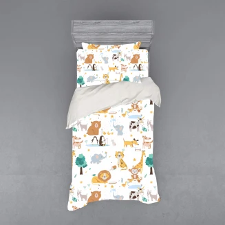 Σεντόνια Σετ Παιδικά Μονά 175x260 Astron Italy Animals