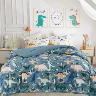 Κουβερτοπάπλωμα Παιδικό Μονό 160x220 Astron Italy Dinosaurs