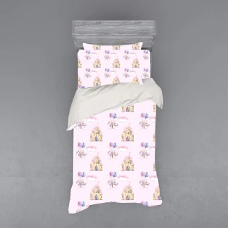 Σεντόνια Σετ Παιδικά Μονά Με Λάστιχο 105x200+30 Astron Italy Unicorn Fly