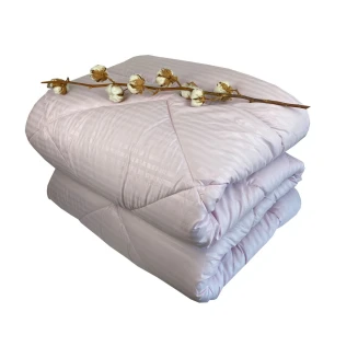 Πάπλωμα Μονό 160x240 Astron Italy Σατέν Ριγέ Lilac