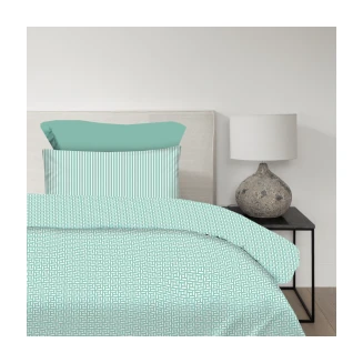 Παπλωματοθήκη Σετ Μονή 170x250 Astron Italy Maira Petrol