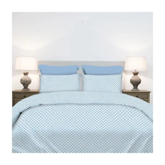 Παπλωματοθήκη Σετ Υπέρδιπλη 230x250 Astron Italy Ariel Blue