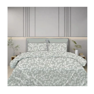 Παπλωματοθήκη Σετ Υπέρδιπλη 230x250 Astron Italy Daisy Grey
