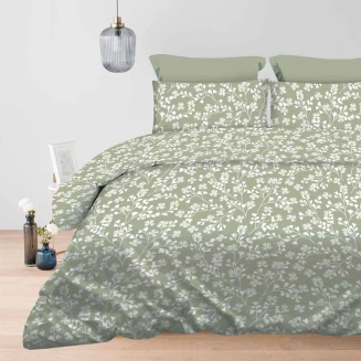 Παπλωματοθήκη Σετ Υπέρδιπλη 230x250 Astron Italy Daisy Olive