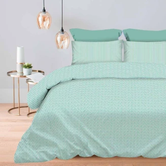 Παπλωματοθήκη Σετ Υπέρδιπλη 230x250 Astron Italy Maira Petrol