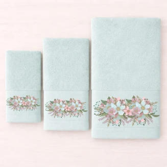 Πετσέτες Σετ 3 Τεμαχίων Astron Italy Brigitte Mint