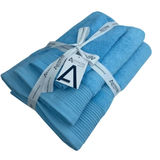 Πετσέτες Σετ 3 Τεμαχίων Astron Italy Turquoise
