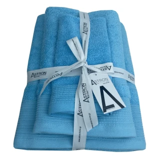 Πετσέτες Σετ 3 Τεμαχίων Astron Italy Turquoise