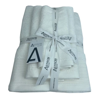 Πετσέτες Σετ 3 Τεμαχίων Astron Italy White