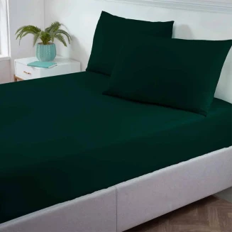 Σεντόνι Μεμονωμένο Υπέρδιπλο Με Λάστιχο 160x200+40 Astron Italy Green