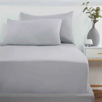 Σεντόνι Μεμονωμένο Υπέρδιπλο Με Λάστιχο 160x200+40 Astron Italy Grey