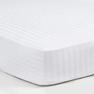 Σεντόνι Ξενοδοχείου Με Λάστιχο Σατέν-ρίγα 90x200+40  80%cotton 20%polyester  Πεννιέ 220tc Astron Italy