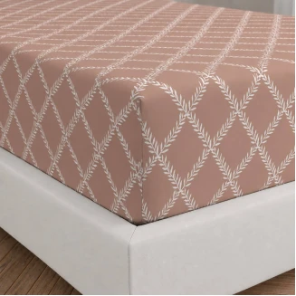 Σεντόνια Σετ Μονά Με Λάστιχο 100x200+30 Astron Italy Lucia Chocolat