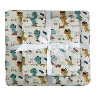 Κουβερλί Σετ Μονό 160×250 Astron Italy Παιδικό Με Σεντόνι Και 1 Μαξιλαροθήκη Cool Dino