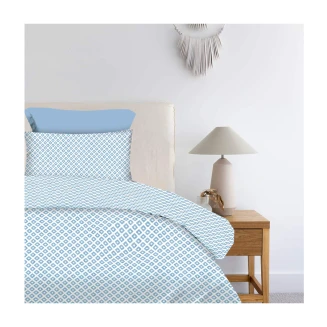 Σεντόνια Σετ Μονά 175x260 Astron Italy Ariel Blue