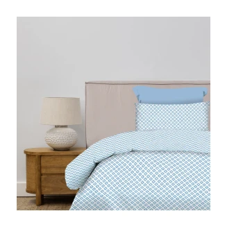 Σεντόνια Σετ Μονά 175x260 Astron Italy Ariel Blue