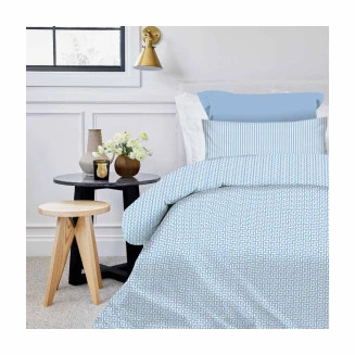 Σεντόνια Σετ Μονά 175x260 Astron Italy Maira Blue