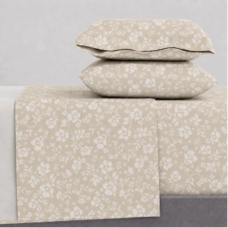 Σεντόνια Σετ Μονά 175x260 Astron Italy Emily Beige